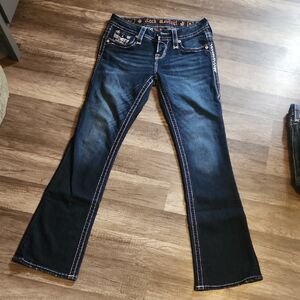 Rock Revival Dark Blue Jeans 25